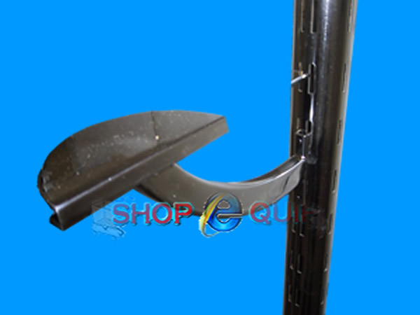 Offset glass shelf wall bracket Right